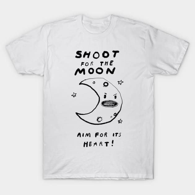 Shoot for the Moon! T-Shirt by bransonreese